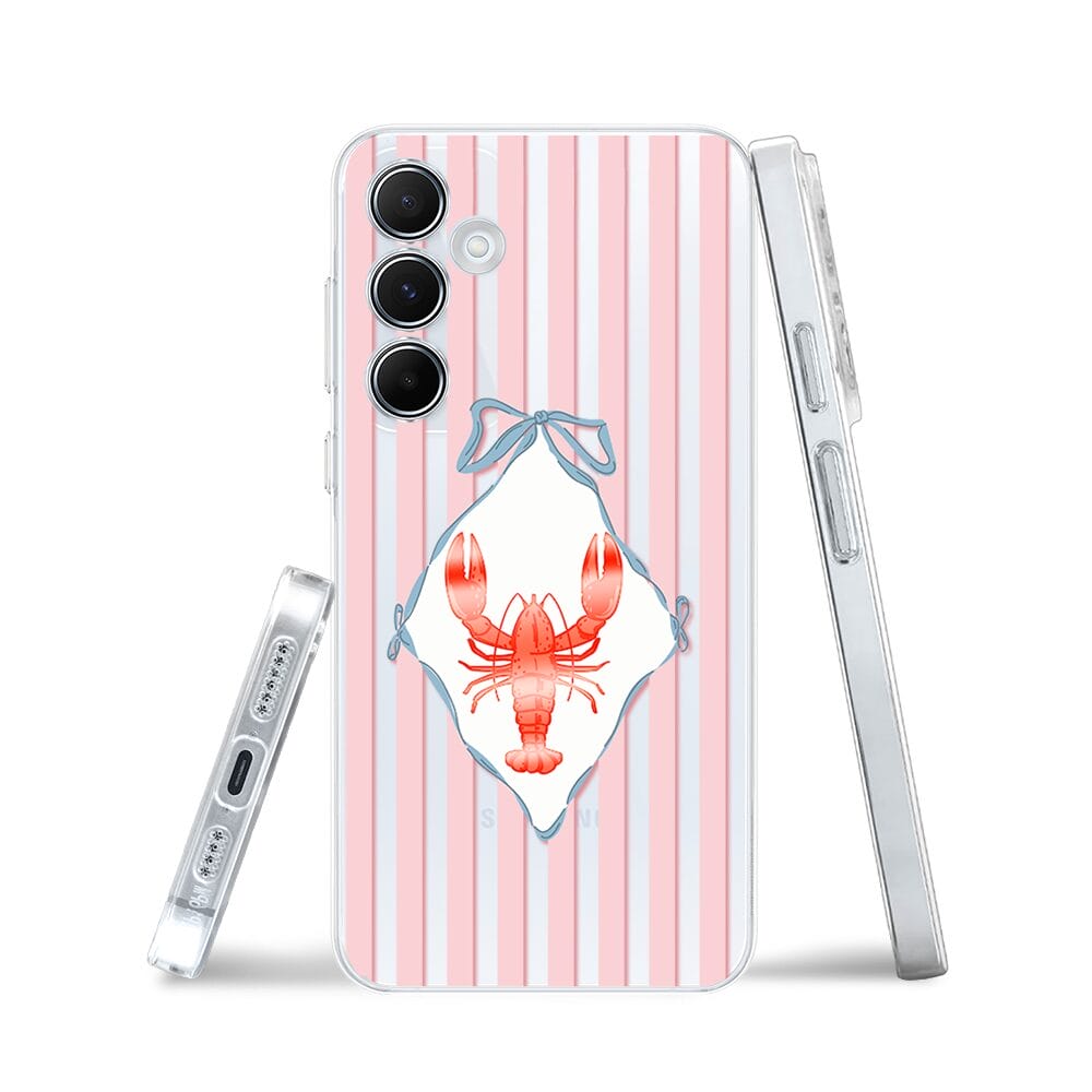 Etui do Samsung Galaxy M35 5G przeźroczyste, silikonowe Flexi, Homar - obrazek 3