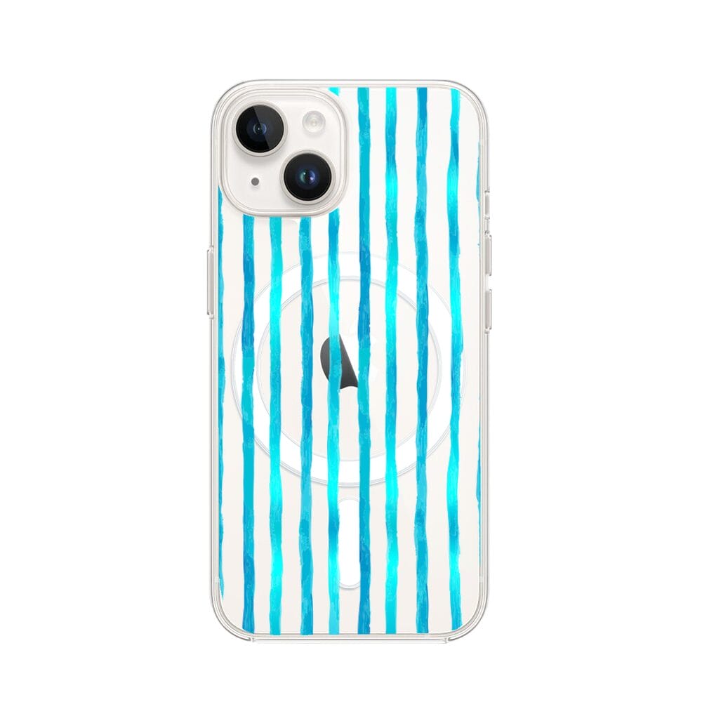 Etui do iPhone 13 Mini z MagSafe przeźroczyste, silikonowe Flexi, szept fal