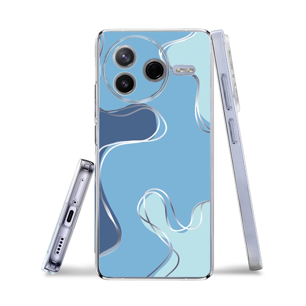 Etui do Xiaomi POCO F7 Pro przeźroczyste, silikonowe Flexi, spokój oceanu - obrazek 3
