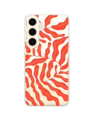 Etui do Samsung Galaxy S24 z MagSafe przeźroczyste, silikonowe Flexi, rafa koralowa