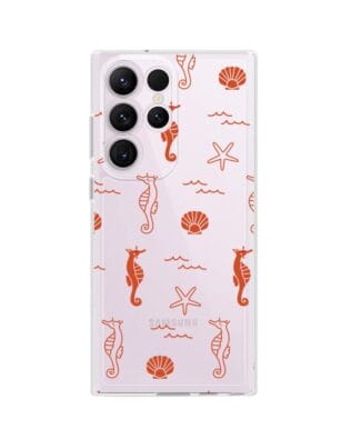 Etui do Samsung Galaxy S23 Ultra przeźroczyste, silikonowe Flexi, wakacyjne wzory