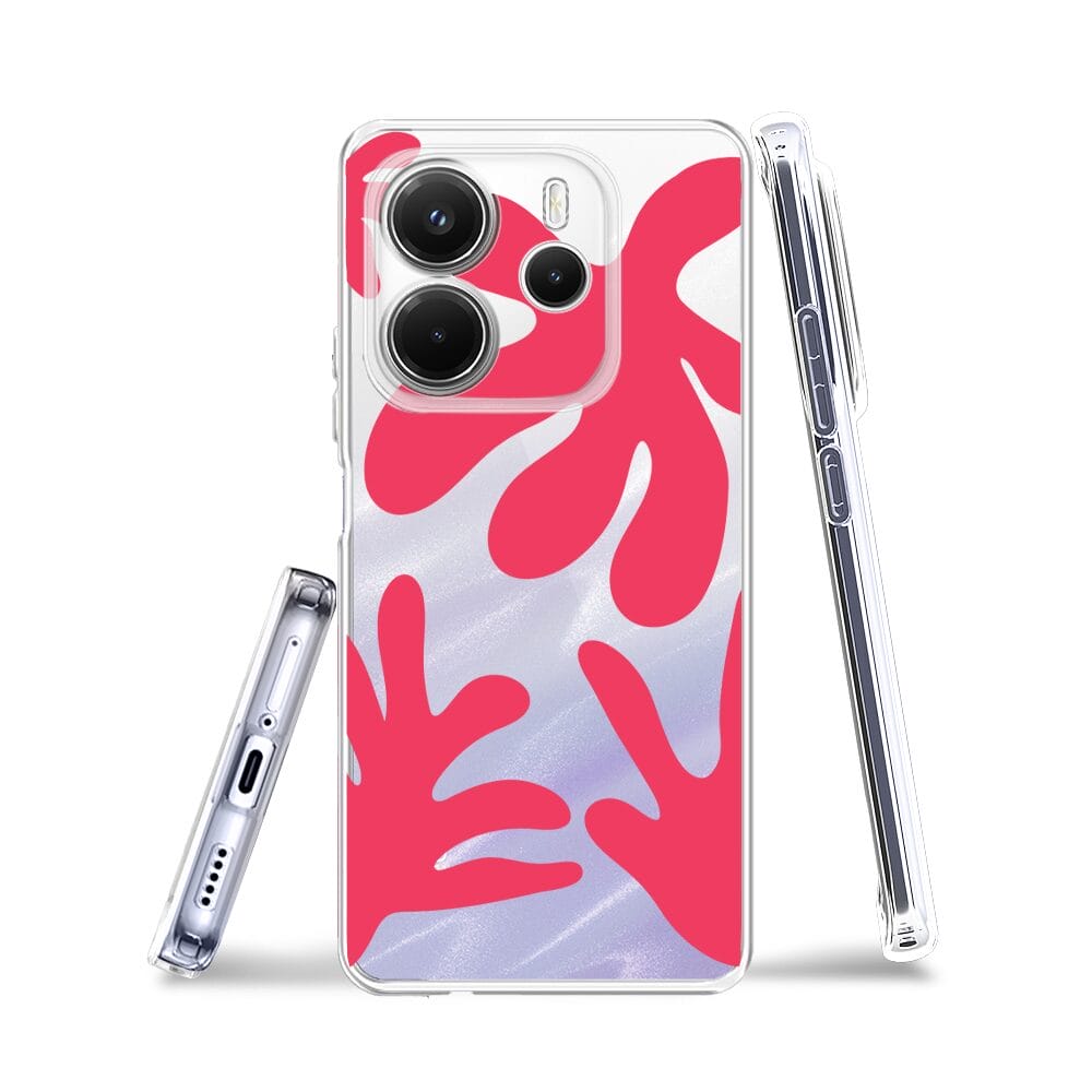 Etui do Xiaomi Redmi Note 14 5G przeźroczyste, silikonowe Flexi, rafa - obrazek 3