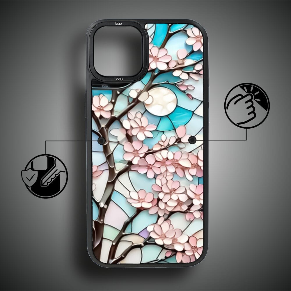 Etui do iPhone 14 Plus IBIZU DropGuard Matt z MagSafe, Barwy Szkła, Księżycowa Wiśnia - obrazek 7