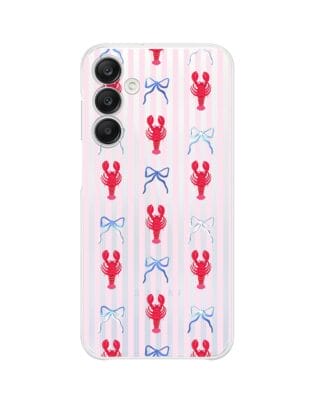 Etui do Samsung Galaxy A25 5G przeźroczyste, silikonowe Flexi, krab i kokardki