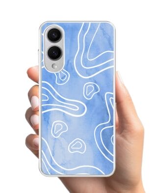 Etui do Samsung Galaxy S25 Edge z MagSafe przeźroczyste, silikonowe Flexi, morski wzór