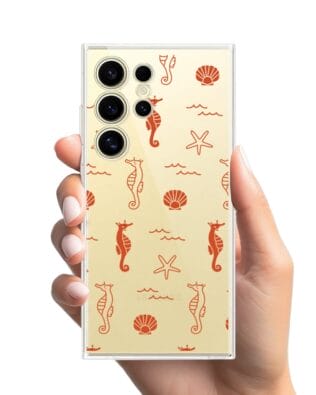 Etui do Samsung Galaxy S24 Ultra przeźroczyste, silikonowe Flexi, wakacyjne wzory