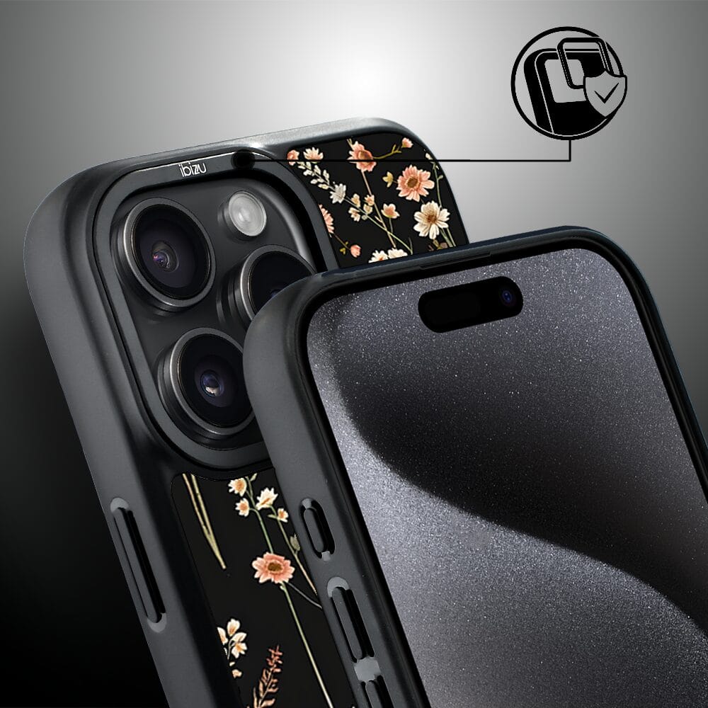 Etui do iPhone 15 Pro IBIZU DropGuard Matt z MagSafe, Pastel Bloom, Północny ogród - obrazek 3