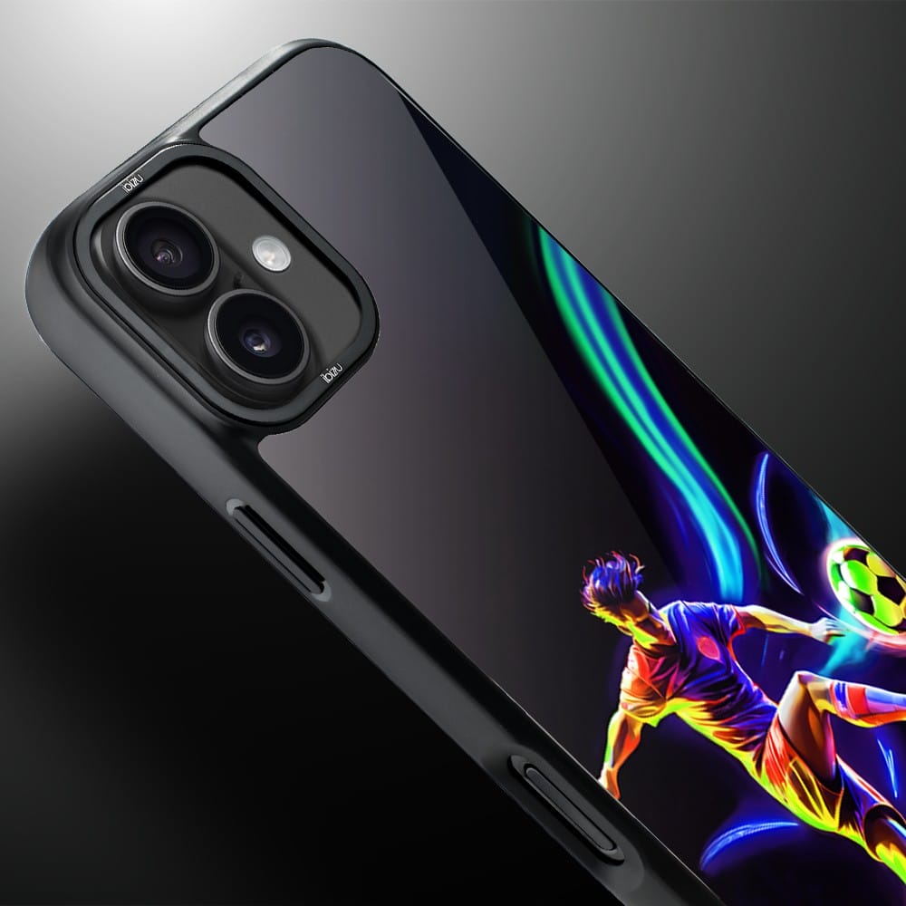 Etui do iPhone 16 IBIZU DropGuard Matt z MagSafe, #ElectroMove, W rytmie piłki nożnej - obrazek 4