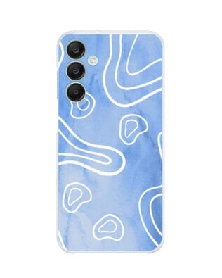 Etui do Samsung Galaxy M35 5G przeźroczyste, silikonowe Flexi, morski wzór