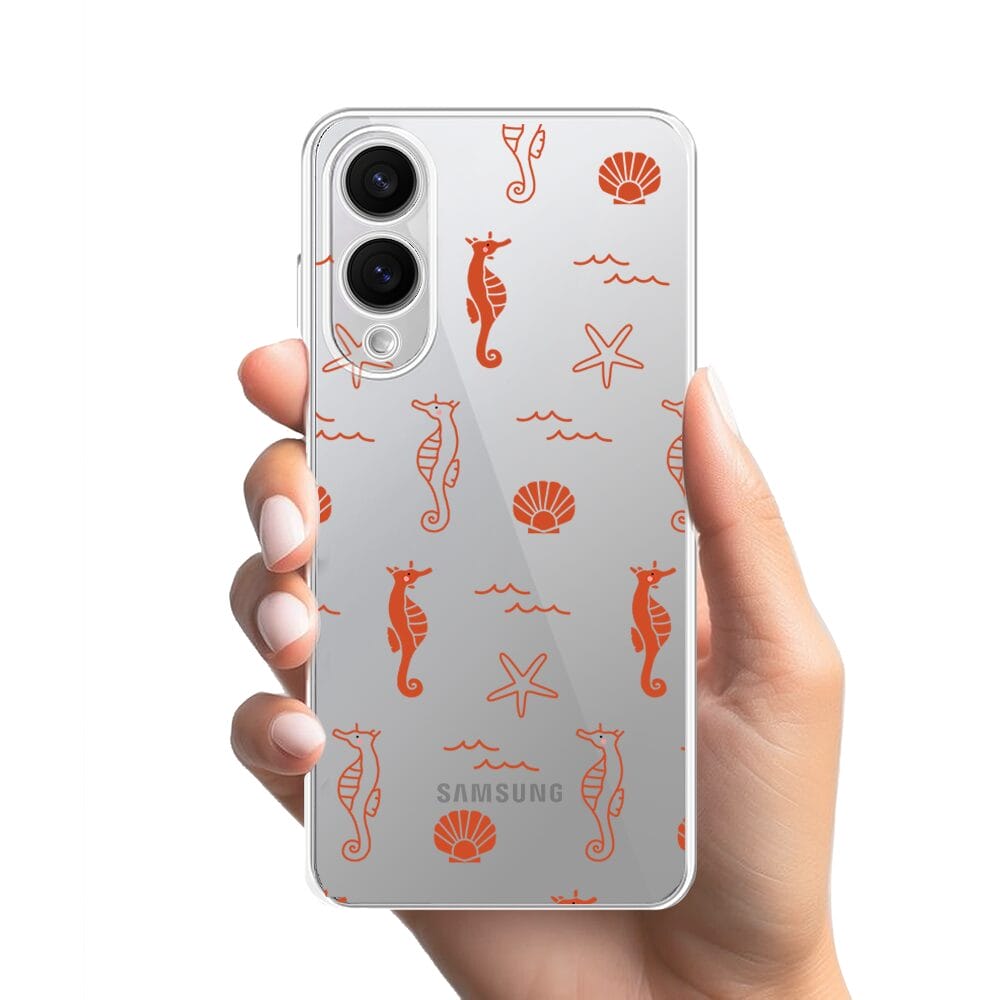 Etui do Samsung Galaxy S25 Edge przeźroczyste, silikonowe Flexi, wakacyjne wzory - obrazek 2