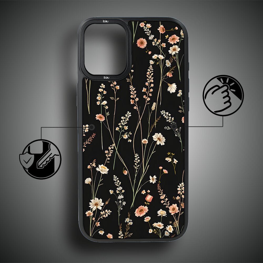Etui do iPhone 16 IBIZU DropGuard Matt z MagSafe, Pastel Bloom, Północny ogród - obrazek 7