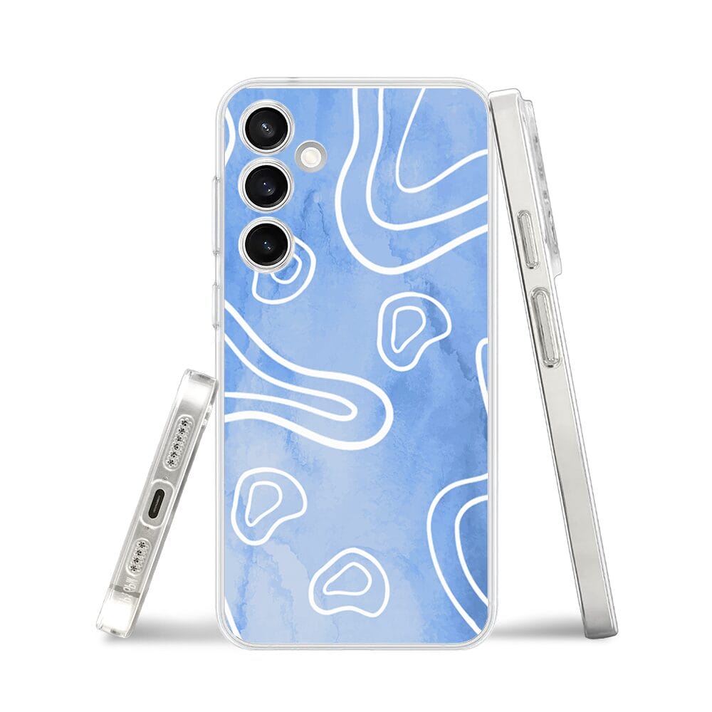 Etui do Samsung Galaxy S23 FE 5G przeźroczyste, silikonowe Flexi, morski wzór - obrazek 3