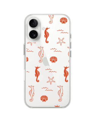 Etui do iPhone 16 Plus przeźroczyste, silikonowe Flexi, wakacyjne wzory