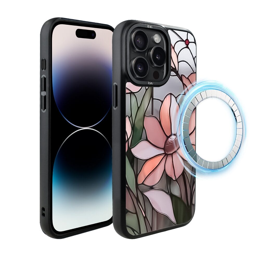 Etui do iPhone 14 Pro Max IBIZU DropGuard Matt z MagSafe, Barwy Szkła, Różowa magnolia