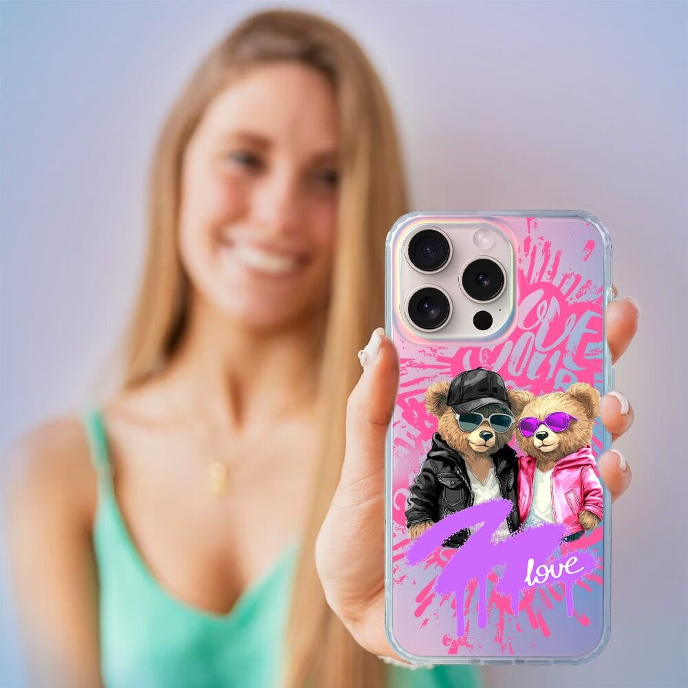 Etui do iPhone 14 Pro IBIZU California Sunset, zmieniające kolor, Couple in Love, zakochana para - obrazek 5