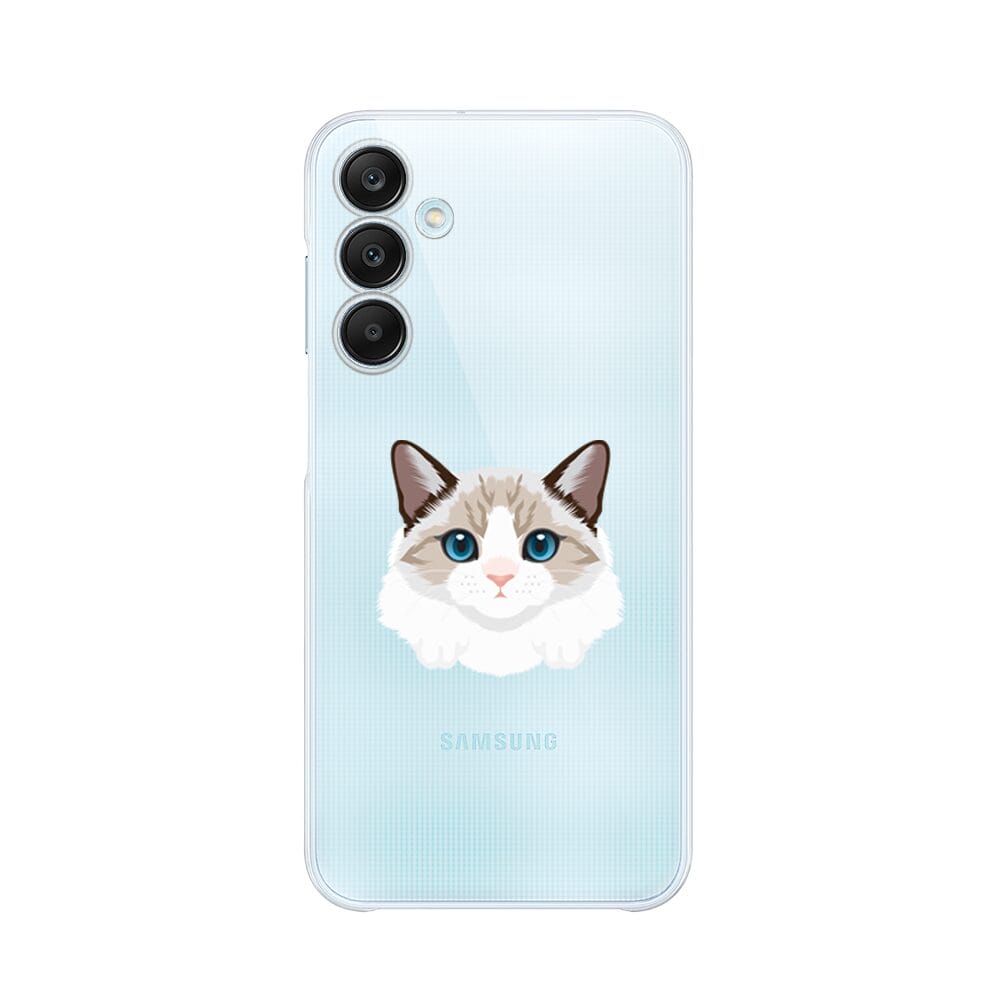 Etui do Samsung Galaxy M35 5G przeźroczyste, silikonowe Flexi, kot birmański