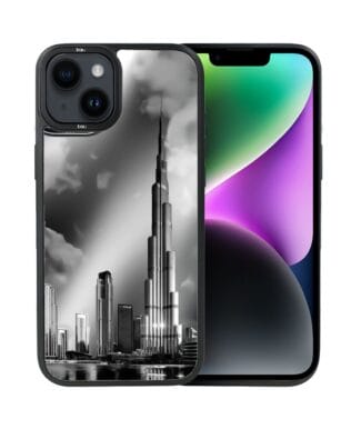 Etui do iPhone 14 IBIZU DropGuard Matt z MagSafe, Noir City, Burj Khalifa