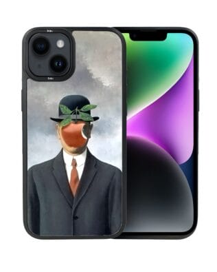 Etui do iPhone 14 Plus IBIZU DropGuard Matt z MagSafe, Rene Magritte, syn człowieczy