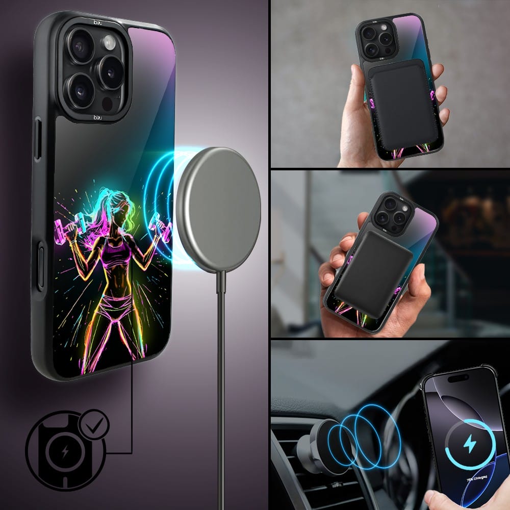 Etui do iPhone 16 Pro IBIZU DropGuard Matt z MagSafe, #ElectroMove, Wibracja fitness - obrazek 8