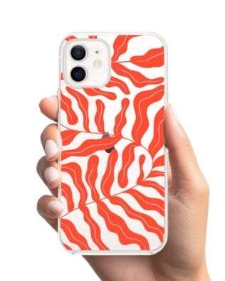 Etui do iPhone 12 przeźroczyste, silikonowe Flexi, rafa koralowa