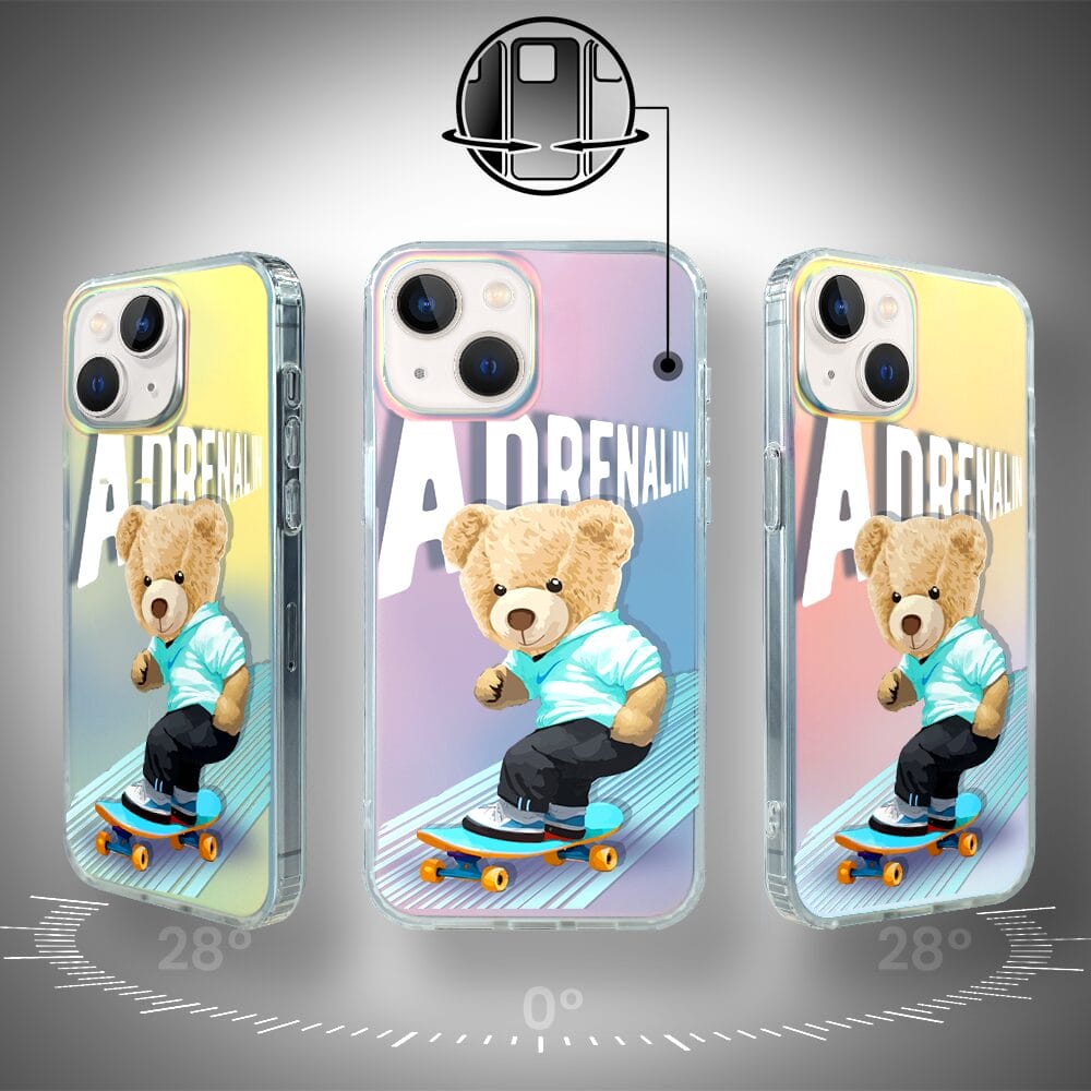 Etui do iPhone 13 IBIZU California Sunset, zmieniające kolor, Adrenalin, deskorolka - obrazek 3