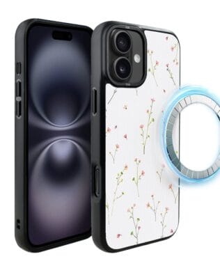 Etui do iPhone 16 IBIZU DropGuard Matt z MagSafe, Pastel Bloom, Polna fantazja