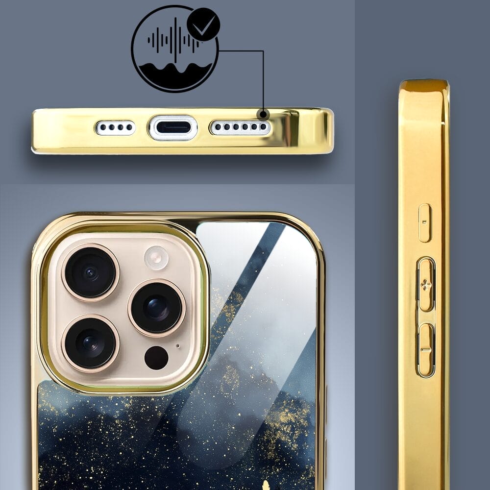 Etui do iPhone 16 Pro Max IBIZU Elite Glass z MagSafe Kwiaty, Złote trawy o zmierzchu, złote - obrazek 4