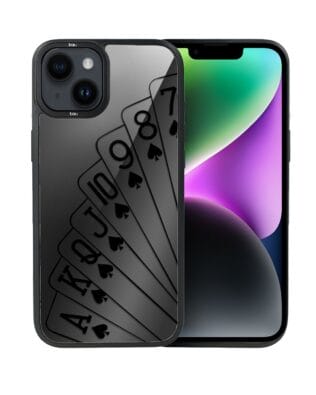 Etui do iPhone 14 IBIZU DropGuard Matt z MagSafe, Midnight, Karty do gry