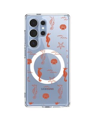 Etui do Samsung Galaxy S25 Ultra z MagSafe przeźroczyste, silikonowe Flexi, wakacyjne wzory