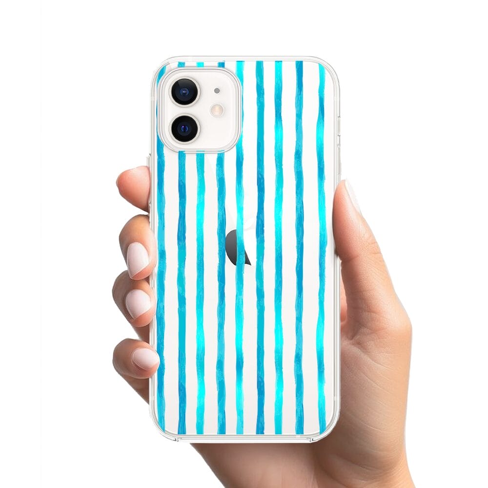 Etui do iPhone 12 Mini przeźroczyste, silikonowe Flexi, szept fal - obrazek 2