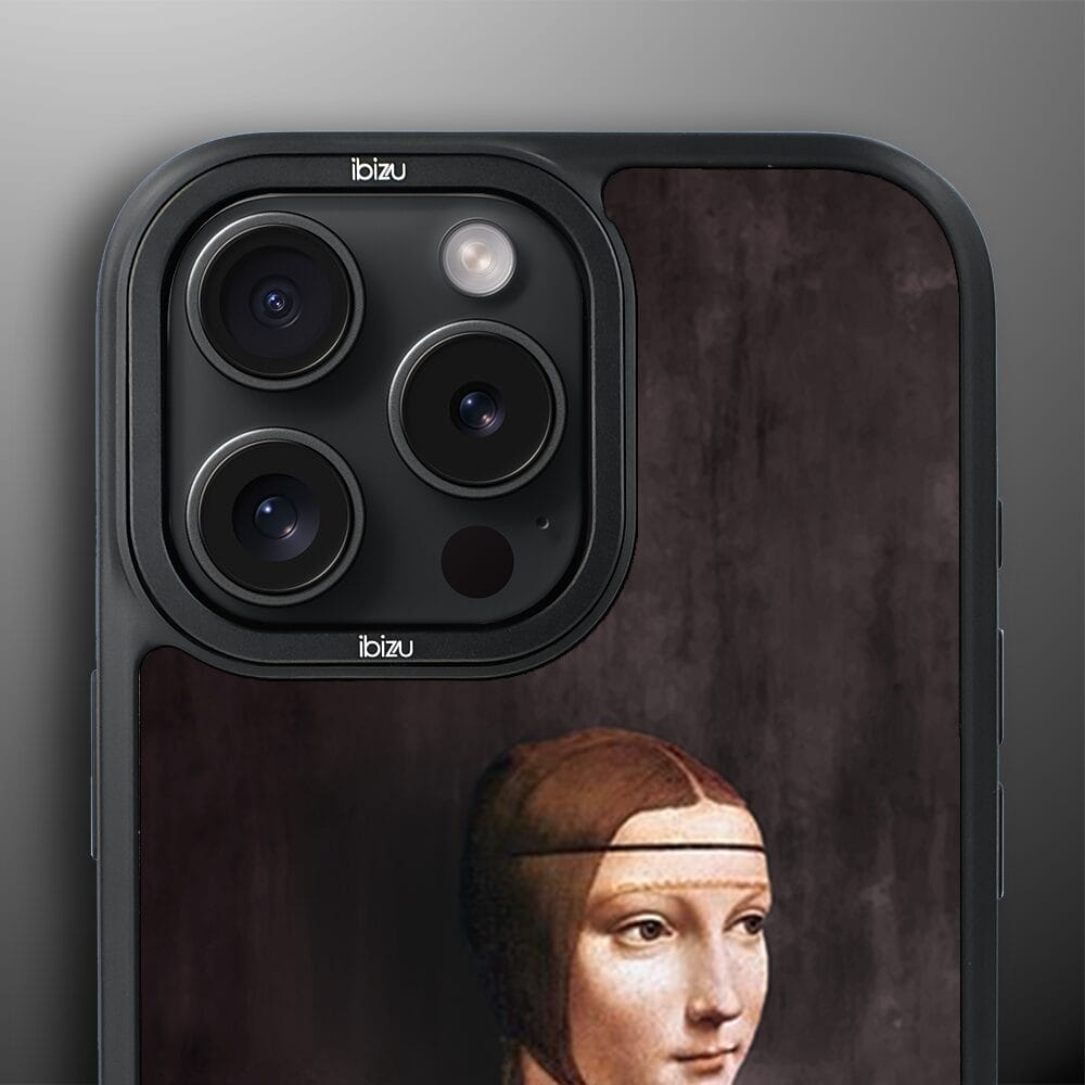 Etui do iPhone 14 Pro IBIZU DropGuard Matt z MagSafe, Leonardo Da Vinci, dama z kotem - obrazek 5