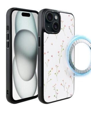 Etui do iPhone 15 IBIZU DropGuard Matt z MagSafe, Pastel Bloom, Polna fantazja