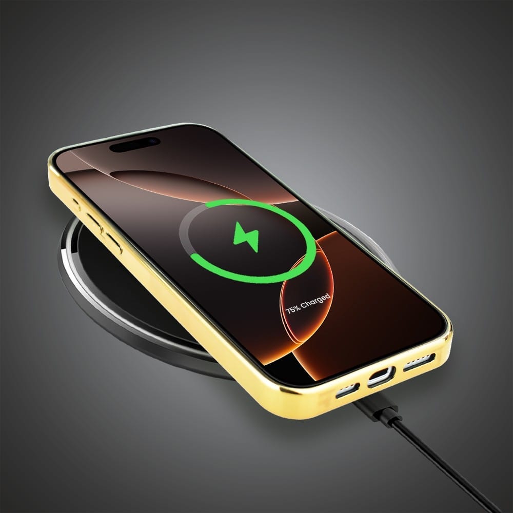 Etui do iPhone 16 Pro IBIZU Elite Glass z MagSafe Mistyczne wzory, Boski promień czarne, złote - obrazek 8