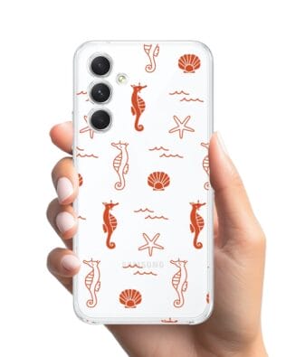 Etui do Samsung Galaxy A54 5G przeźroczyste, silikonowe Flexi, wakacyjne wzory