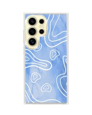 Etui do Samsung Galaxy S24 Ultra z MagSafe przeźroczyste, silikonowe Flexi, morski wzór