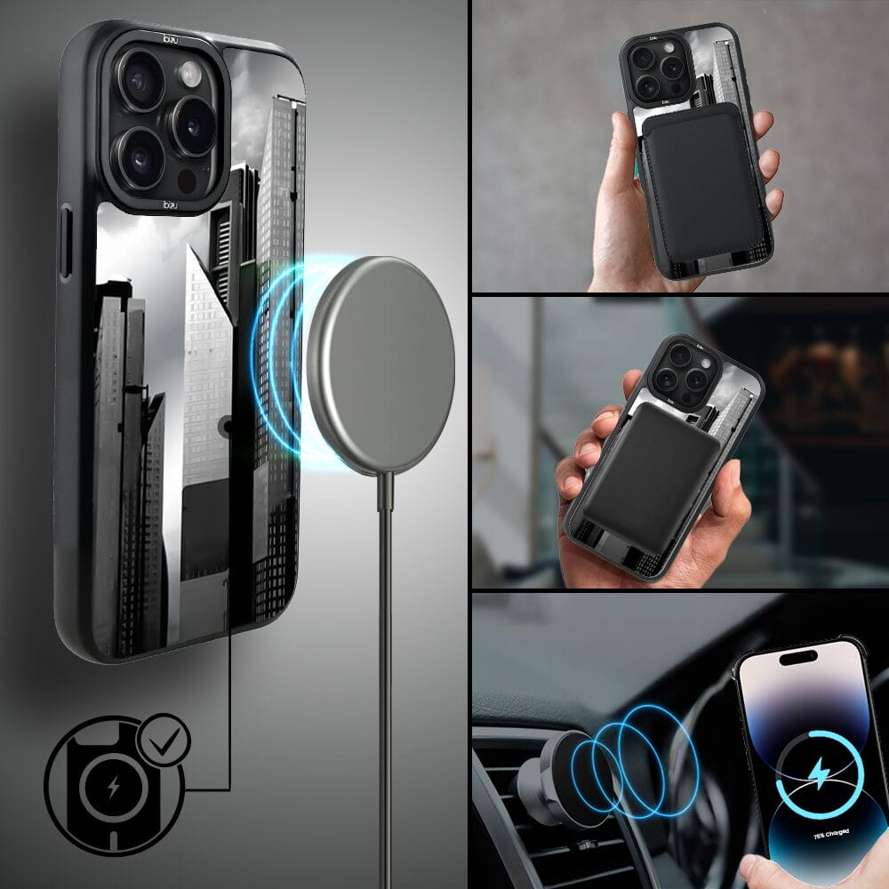 Etui do iPhone 14 Pro Max IBIZU DropGuard Matt z MagSafe, Noir City, Manhattan - obrazek 8