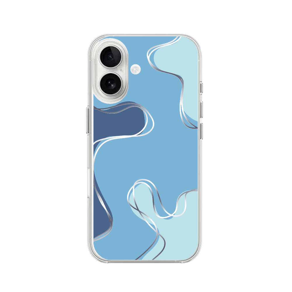 Etui do iPhone 16 Plus przeźroczyste, silikonowe Flexi, spokój oceanu