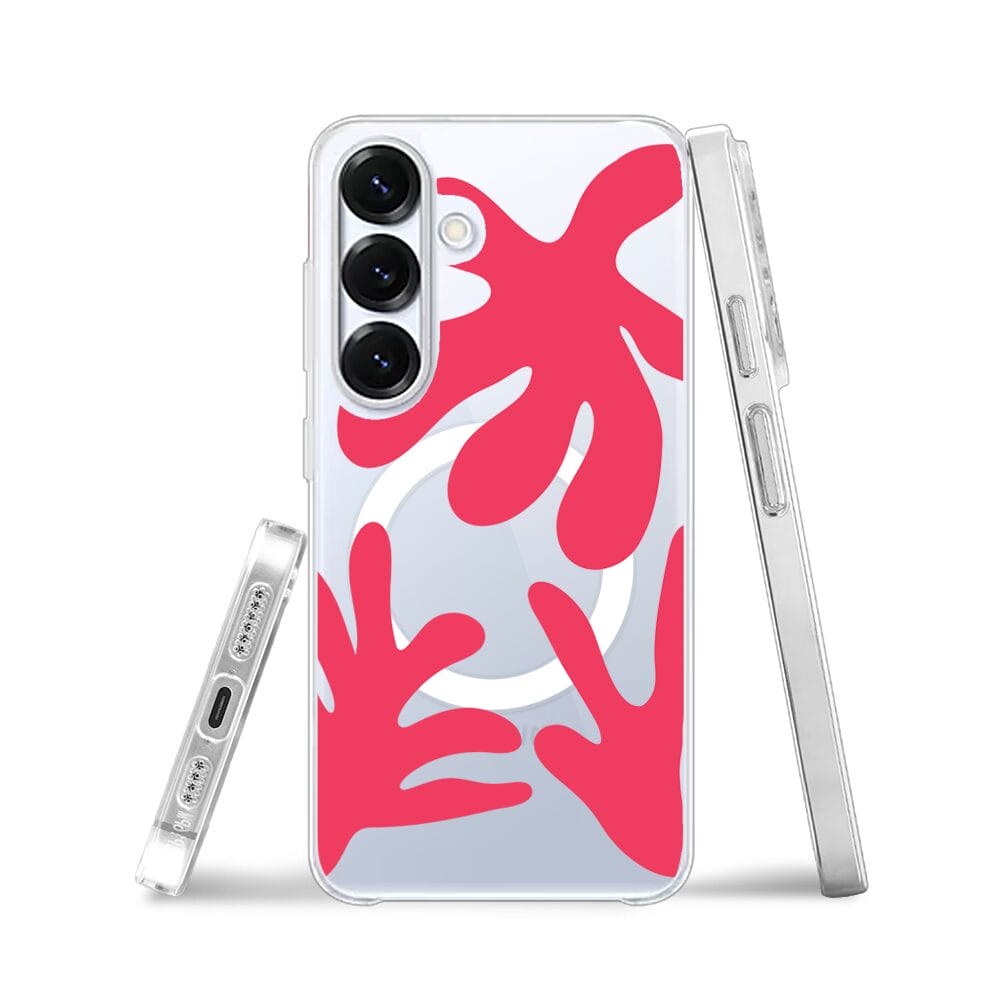 Etui do Samsung Galaxy S25 Plus z MagSafe przeźroczyste, silikonowe Flexi, rafa - obrazek 3