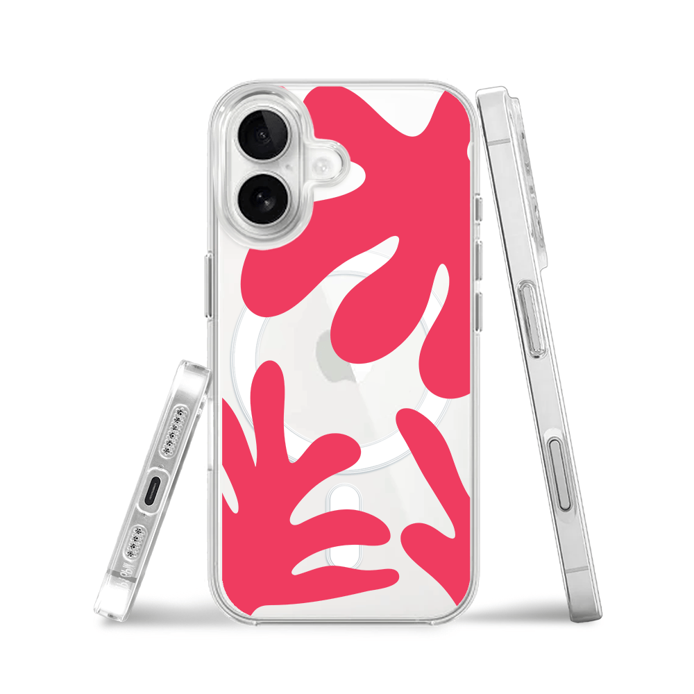 Etui do iPhone 16 z MagSafe przeźroczyste, silikonowe Flexi, rafa - obrazek 3