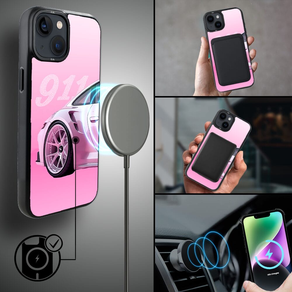 Etui do iPhone 14 Plus IBIZU DropGuard Matt z MagSafe, TechDrive, 911 różowe - obrazek 8