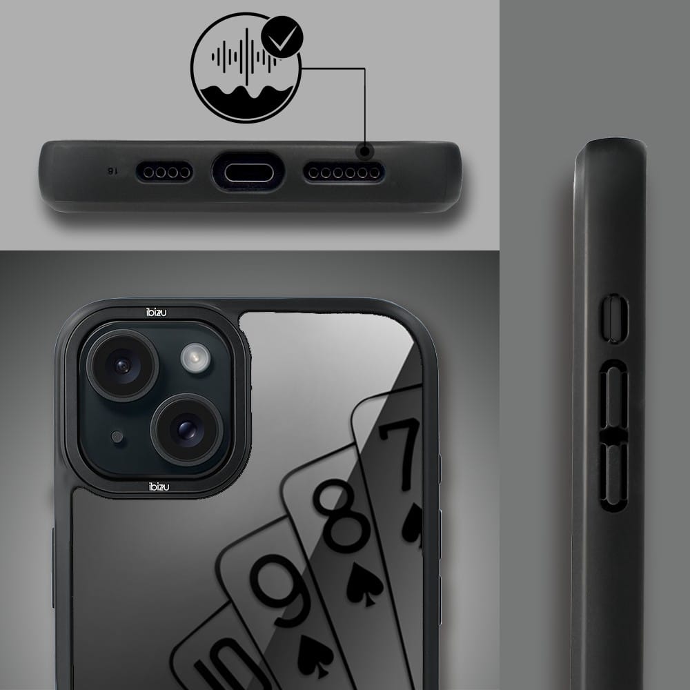 Etui do iPhone 15 IBIZU DropGuard Matt z MagSafe, Midnight, Karty do gry - obrazek 6