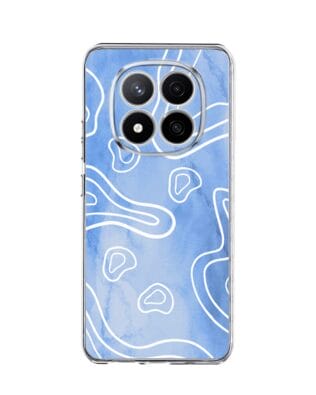 Etui do Xiaomi Redmi Note 14 Pro 4G przeźroczyste, silikonowe Flexi, morski wzór