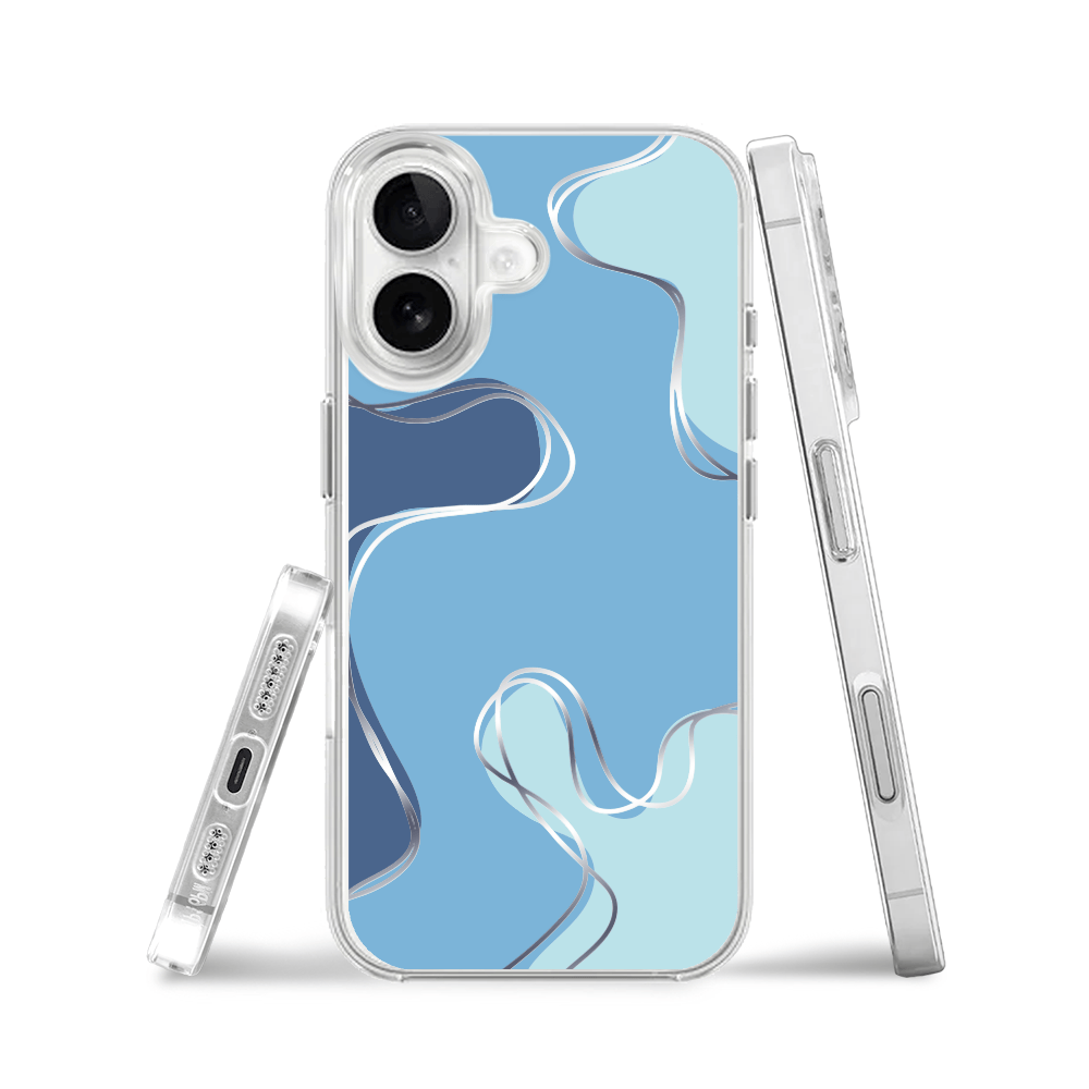 Etui do iPhone 16 z MagSafe przeźroczyste, silikonowe Flexi, spokój oceanu - obrazek 3