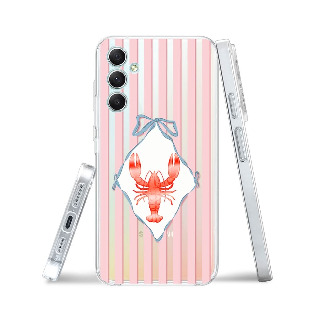 Etui do Samsung Galaxy A34 5G przeźroczyste, silikonowe Flexi, Homar - obrazek 3