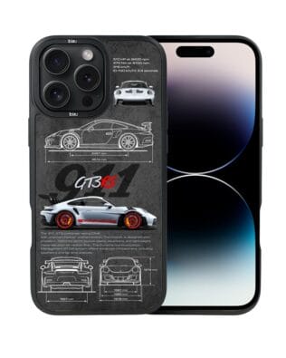 Etui do iPhone 14 Pro Max IBIZU DropGuard Matt z MagSafe, TechDrive, 911 GT3 RS