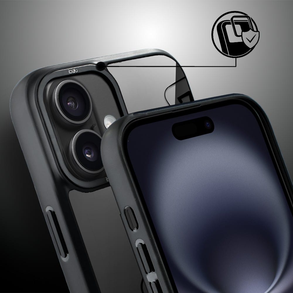 Etui do iPhone 16 IBIZU DropGuard Matt z MagSafe, Midnight, Karty do gry - obrazek 3