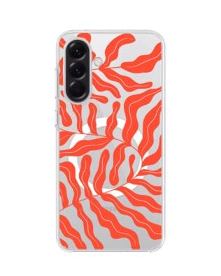 Etui do Samsung Galaxy A56 5G z MagSafe przeźroczyste, silikonowe Flexi, rafa koralowa