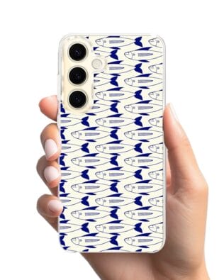 Etui do Samsung Galaxy S24 Plus przeźroczyste, silikonowe Flexi, pływające rybki