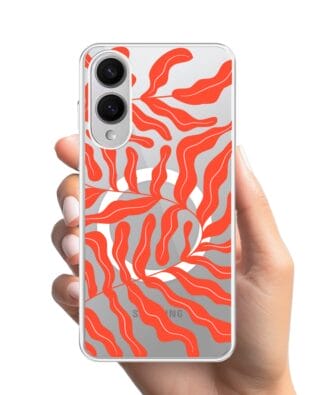 Etui do Samsung Galaxy S25 Edge z MagSafe przeźroczyste, silikonowe Flexi, rafa koralowa