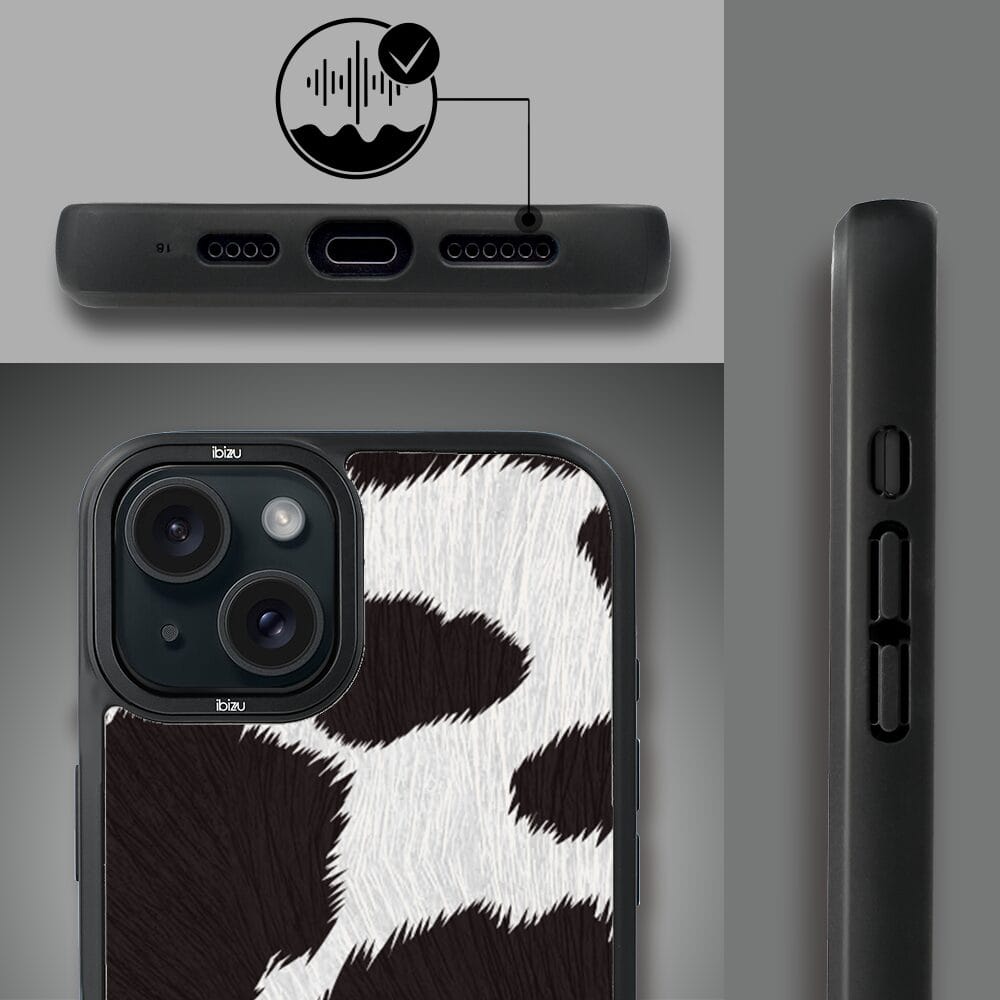 Etui do iPhone 15 IBIZU DropGuard Matt z MagSafe, Zew Natury, Polska Krowa - obrazek 6